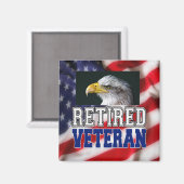 Veteraan in ruste magneet (Voorkant / Achterkant)