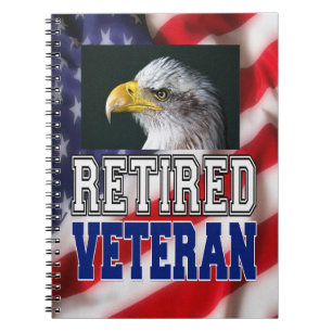 Veteraan in ruste notitieboek