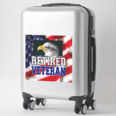 Veteraan in ruste sticker (Koffer)