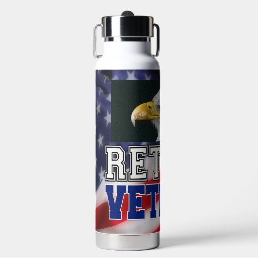 Veteraan in ruste waterfles (Voorkant)