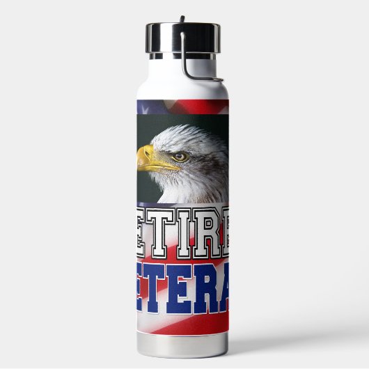 Veteraan in ruste waterfles (Links)