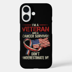 Veteraan Kanker Overlevende Onderschat Me Niet iPhone 16 Hoesje
