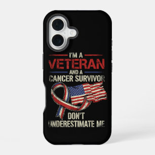 Veteraan Kanker Overlevende Onderschat Me Niet iPhone 16 Hoesje
