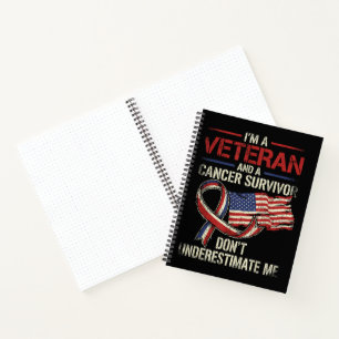 Veteraan Kanker Overlevende Onderschat Me Niet Notitieboek