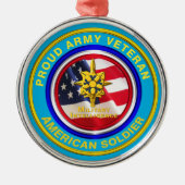 Veteraan Keepomwille Christus van de militaire inl Metalen Ornament (Voorkant)