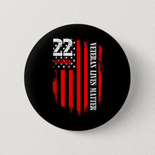 Veteraan Leeft Zelfmoord Bewustzijn PTSS Veteraan Ronde Button 5,7 Cm