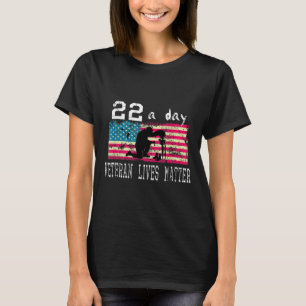 Veteraan Leeft Zelfmoord Bewustzijn PTSS Veteraan T-shirt
