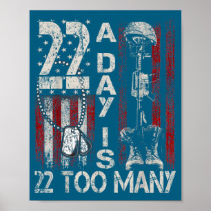 Veteraan Leven Zelfmoord Bewustzijn Ptsd Veteraan Poster