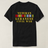 Veteraan Libanees w EXP SVC T-shirt (Design voorkant)