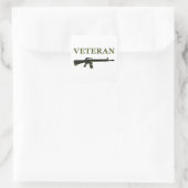 Veteraan M16 Sticker ingetogen (Tas)