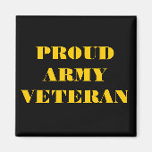 Veteraan Magnet Proud Army (Voorkant)