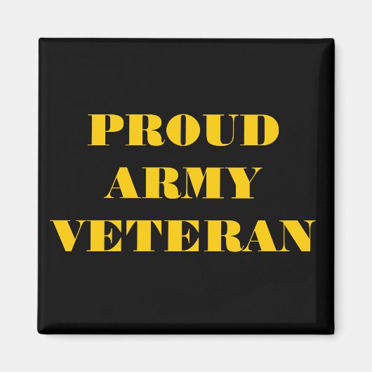 Veteraan Magnet Proud Army (Voorkant)
