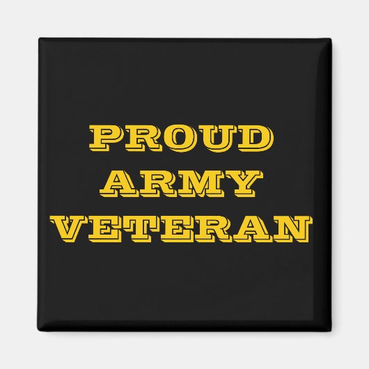 Veteraan Magnet Proud Army (Voorkant)
