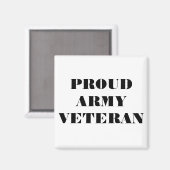 Veteraan Magnet Proud Army (Voorkant / Achterkant)