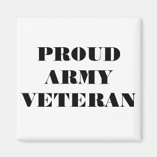 Veteraan Magnet Proud Army