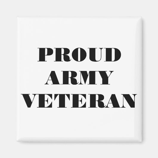 Veteraan Magnet Proud Army (Voorkant)