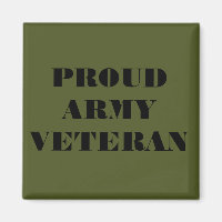 Veteraan Magnet Proud Army