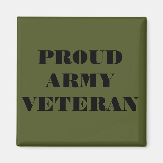 Veteraan Magnet Proud Army (Voorkant)