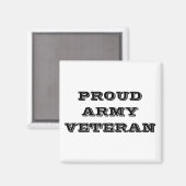 Veteraan Magnet Proud Army (Voorkant / Achterkant)