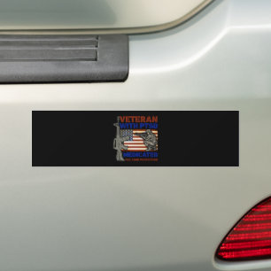 Veteraan met PTSD voor uw bescherming Bumpersticker