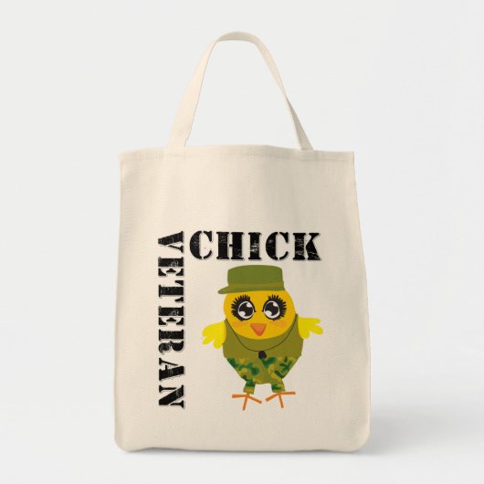 Veteraan Militaire Chick Tote Bag (Voorkant)