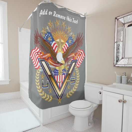 Veteraan Militaire Tributor-gordijn Douchegordijn (In situ)