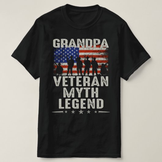 veteraan mythe legende t-shirt (Design voorkant)