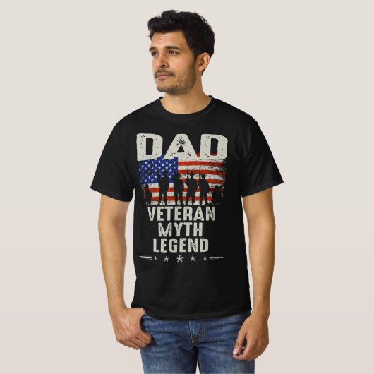 veteraan mythe legende t-shirt (Voorkant volledig)