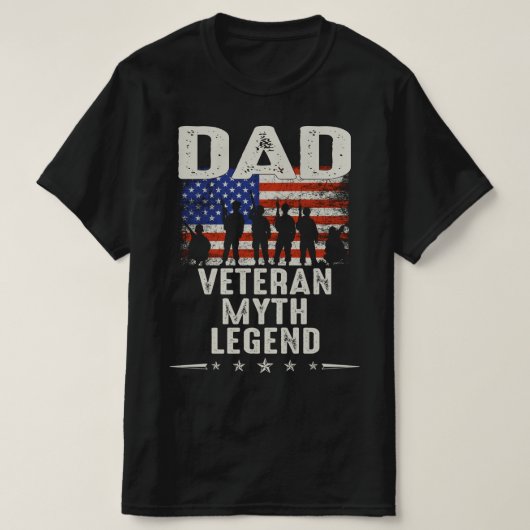 veteraan mythe legende t-shirt (Design voorkant)