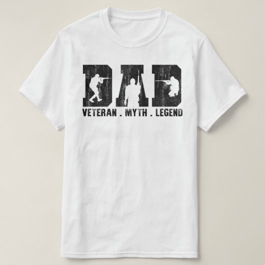 veteraan mythe legende t-shirt (Design voorkant)