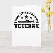 Veteraan onderzeese dienst - militair ontwerp kaart (Gele Bloem)