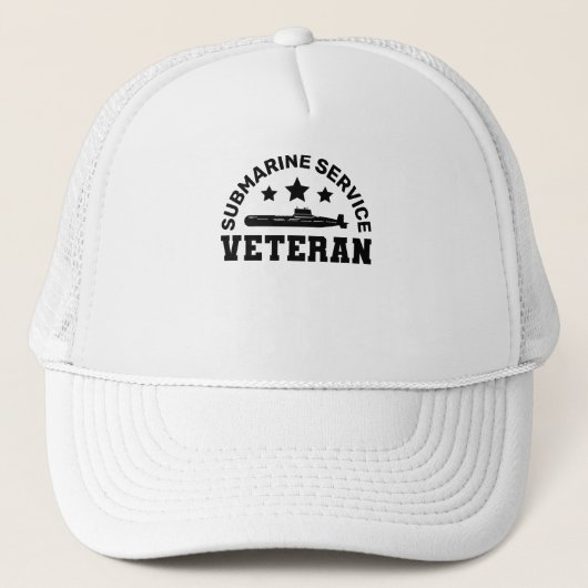 Veteraan onderzeese dienst - militair ontwerp trucker pet (Voorkant)