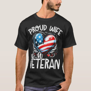 Veteraan papa mama opa Amerikaanse vlag Amerikaans T-shirt