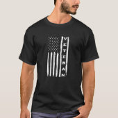 Veteraan Patriottisch  Amerikaans Flag T-shirt (Voorkant)