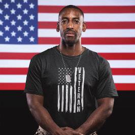 Veteraan Patriottisch  Amerikaans Flag T-shirt