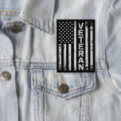 Veteraan Patriottische Amerikaanse Leger Vlag Amer Button (Insitu)