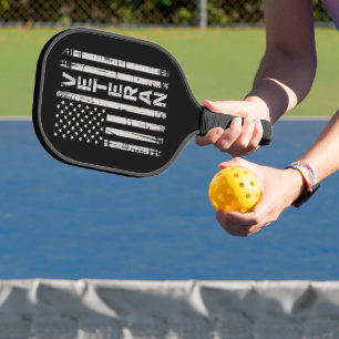 Veteraan Patriottische Amerikaanse Leger Vlag Amer Pickleball Paddle