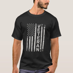 Veteraan Patriottische Amerikaanse Leger Vlag Amer T-shirt