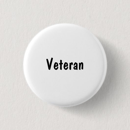 Veteraan Ronde Button 3,2 Cm (Voorkant)