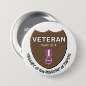 Veteraan. Ronde Button 7,6 Cm (Voorkant /achterkant)