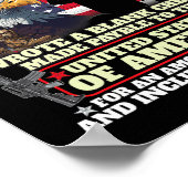 Veteraan schreef blanco cheque militaire veteraan  poster (Hoek)