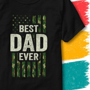 Veteraan Soldaat Militair Papa Camo Beste Papa Ooi T-shirt