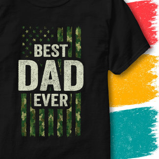 Veteraan Soldaat Militair Papa Camo Beste Papa Ooi T-shirt