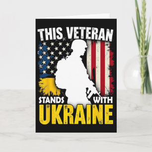 Veteraan staat met Oekraïne - Patriottische Amerik Kaart