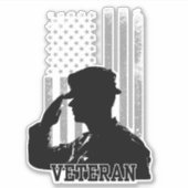 Veteraan Sticker (Voorkant)