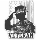 Veteraan Sticker (Voorkant)