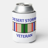 Veteraan Storm woestijn Blikjeskoeler (Blikje Achterkant)