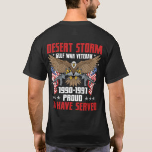 Veteraan Storm woestijn T-shirt