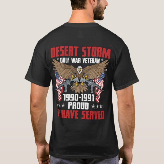 Veteraan Storm woestijn T-shirt (Achterkant)