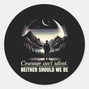 Veteraan Suicide Awareness Mental Health Military  Ronde Sticker